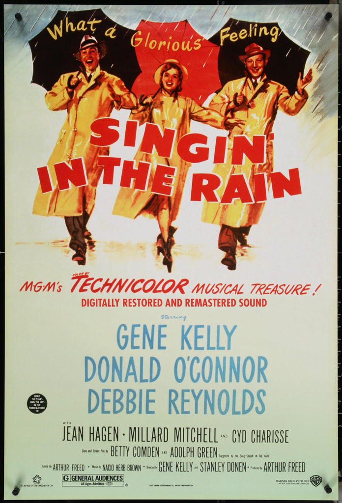 Singin in the Rain (Singing) 1 Sheet (27x41) Original Vintage Movie Poster