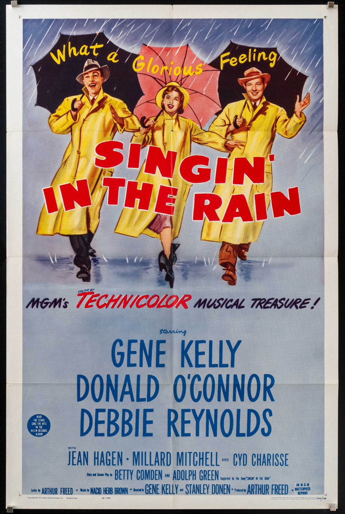 Singin in the Rain (Singing) Original Vintage Movie Poster