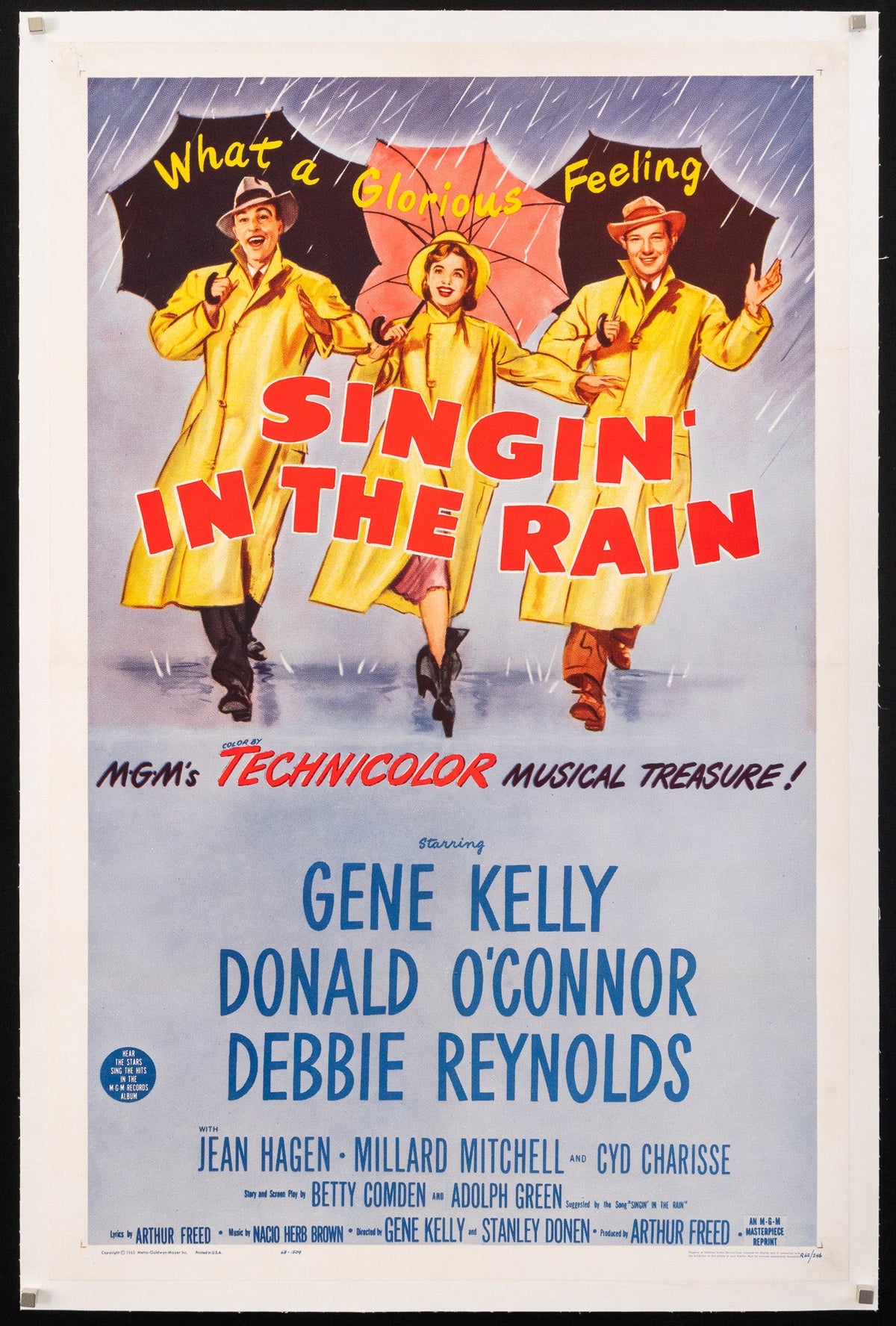 Singin in the Rain (Singing) Original Vintage Movie Poster