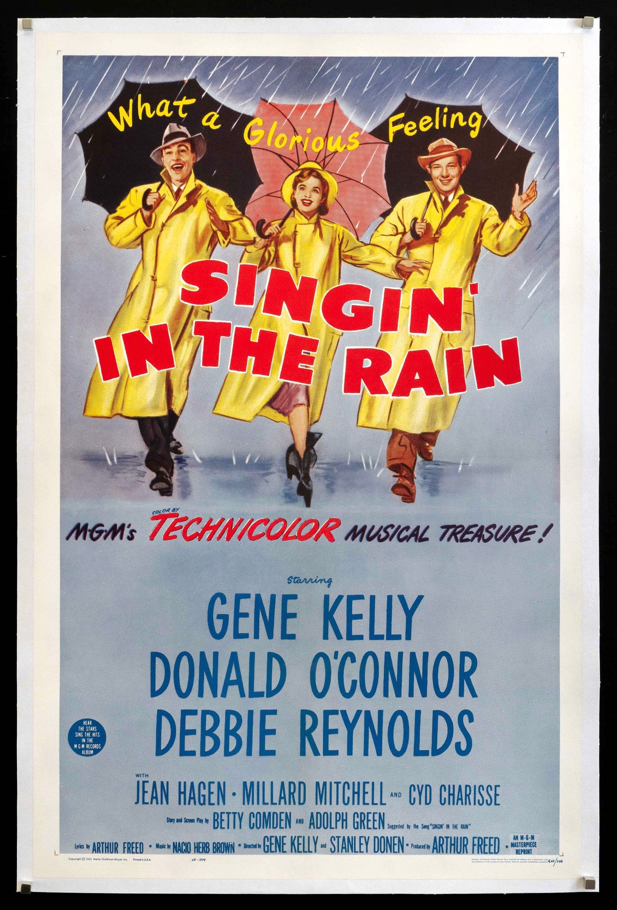 Singin in the Rain (Singing) Original Vintage Movie Poster