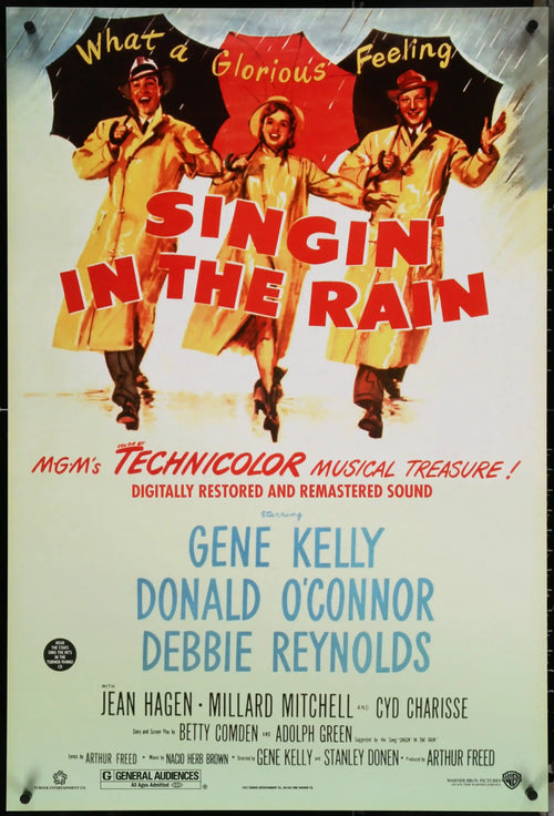 Singin in the Rain (Singing) Original Vintage Movie Poster
