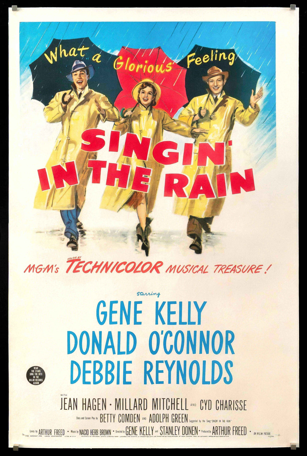 Singin in the Rain (Singing) Original Vintage Movie Poster