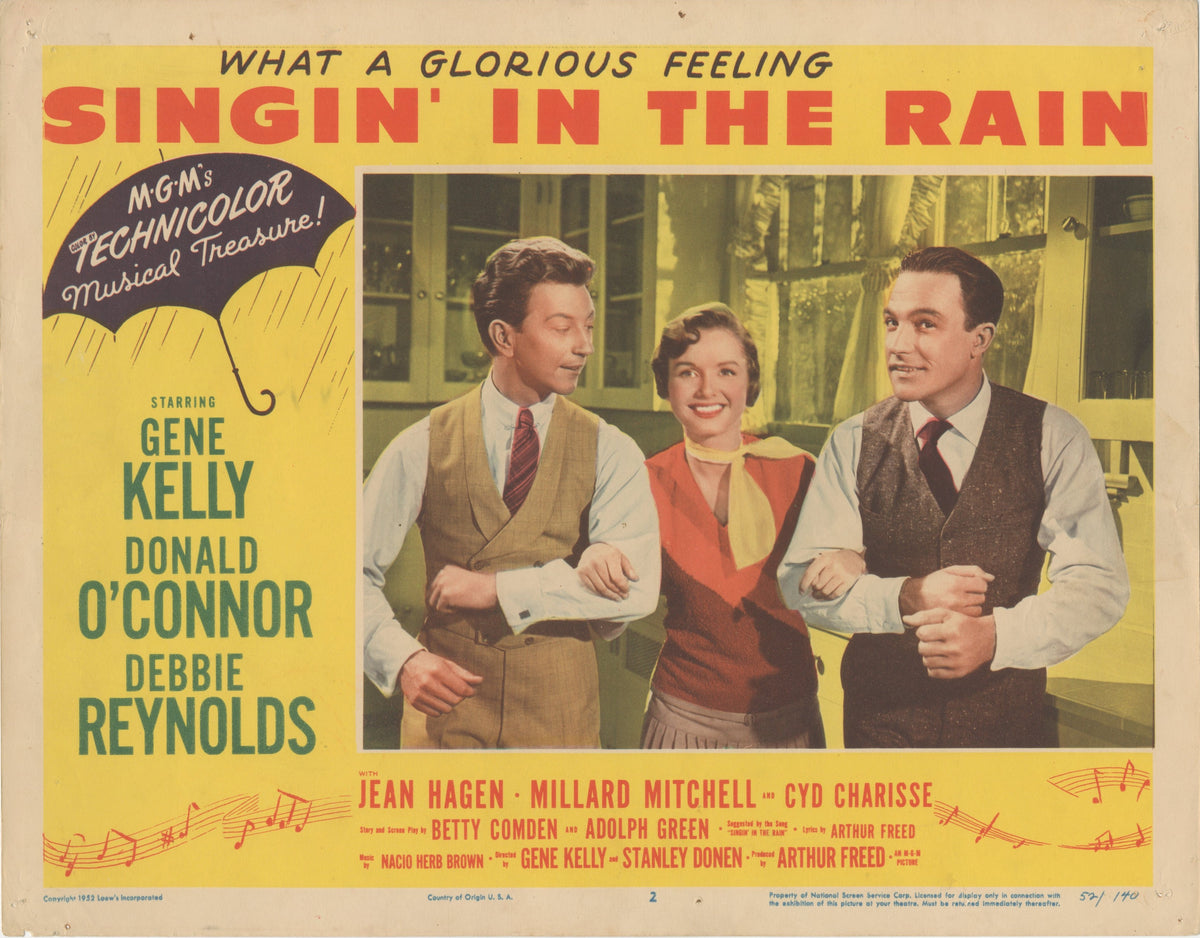 Singin in the Rain (Singing) Original Vintage Movie Poster