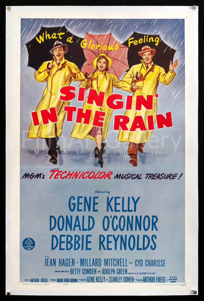 Singin in the Rain (Singing) Original Vintage Movie Poster
