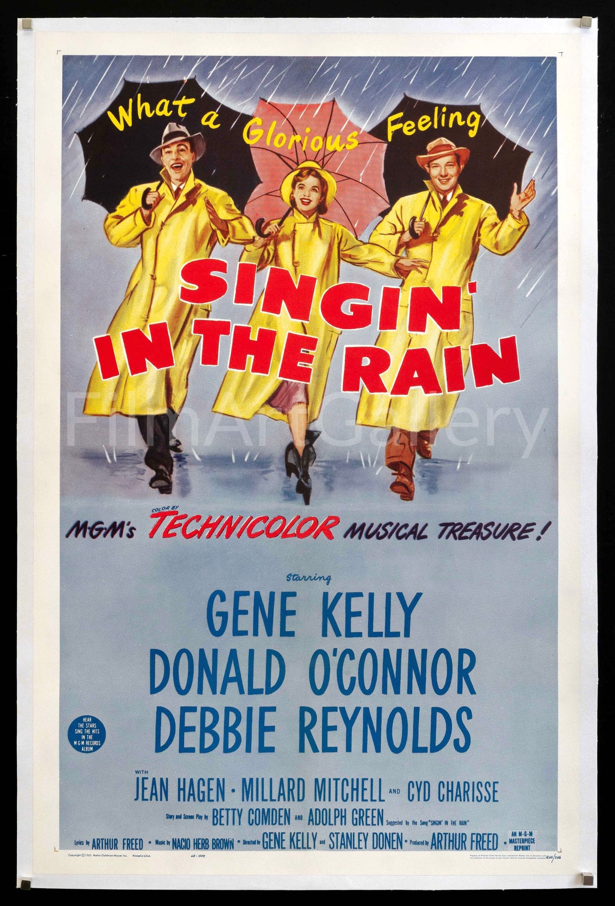 Singin in the Rain (Singing) Original Vintage Movie Poster