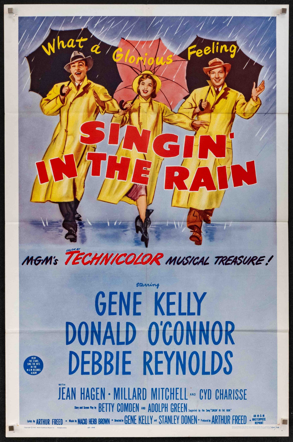 Singin in the Rain (Singing) Original Vintage Movie Poster