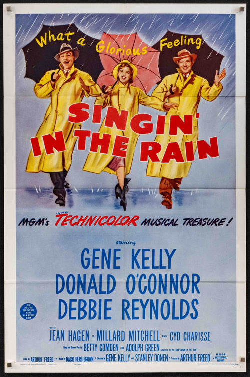 Singin in the Rain (Singing) Original Vintage Movie Poster