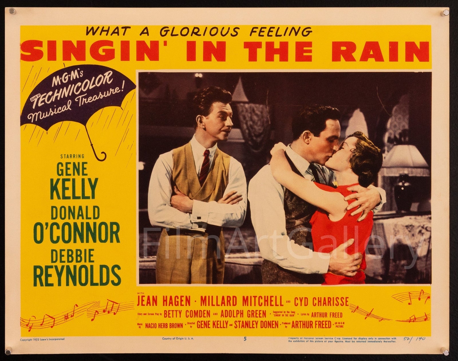 Singin in the Rain (Singing) Original Vintage Movie Poster