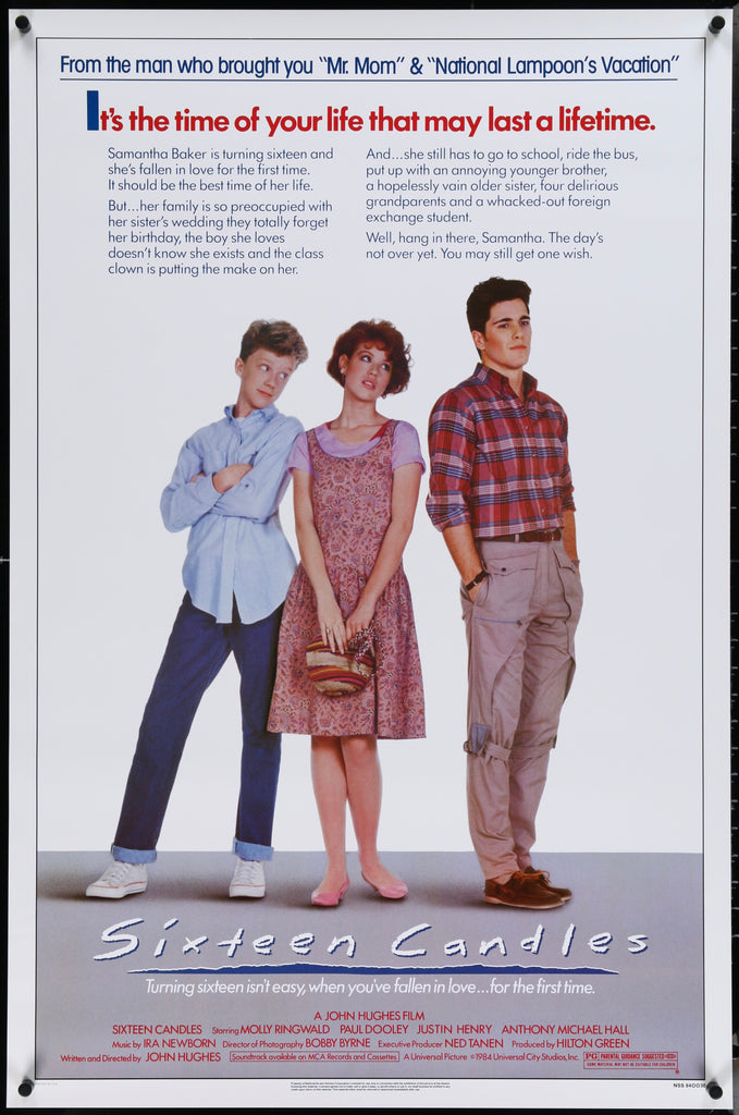 Sixteen Candles Original Vintage Movie Poster