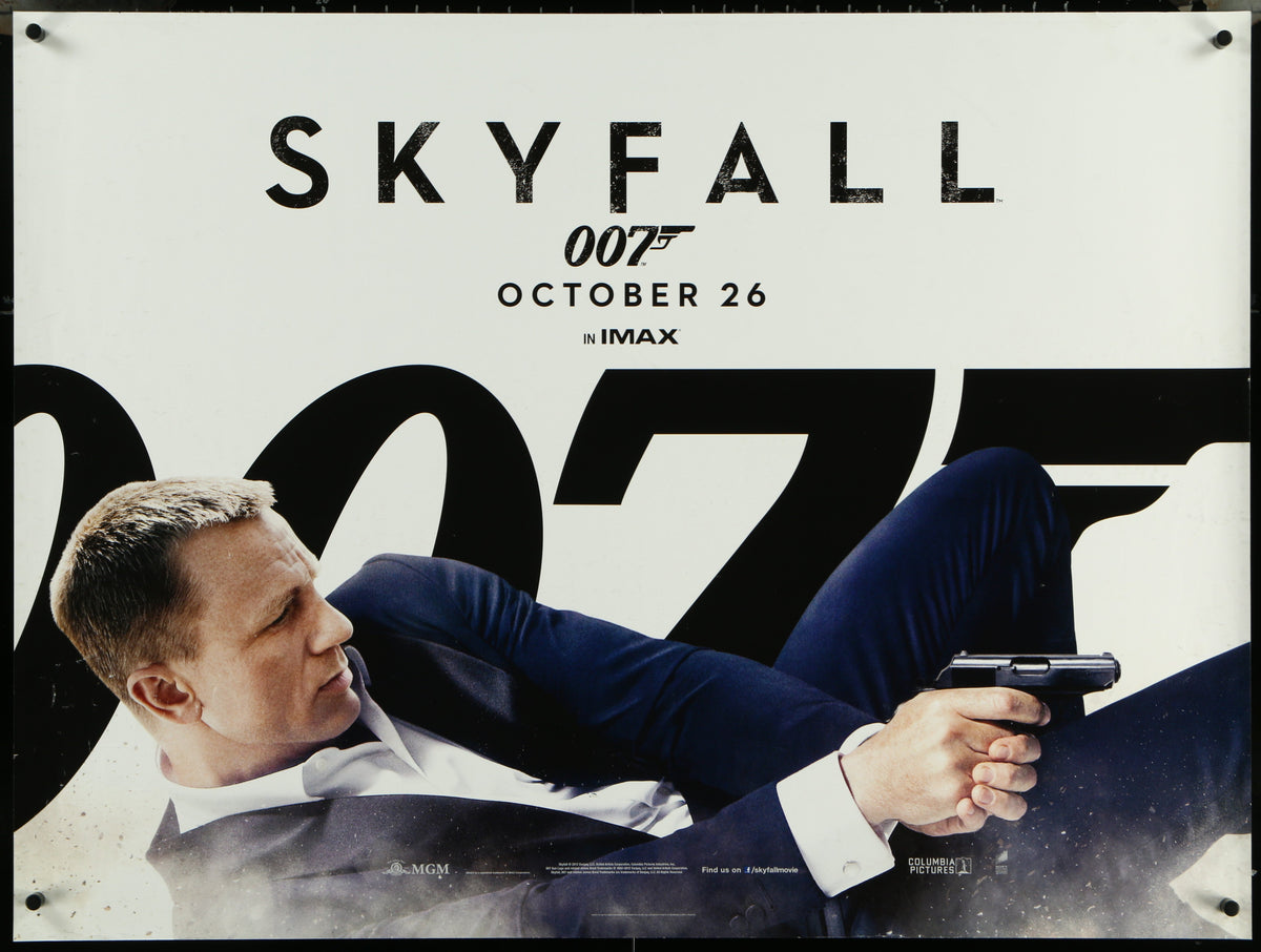 Skyfall British Quad (30x40) Original Vintage Movie Poster