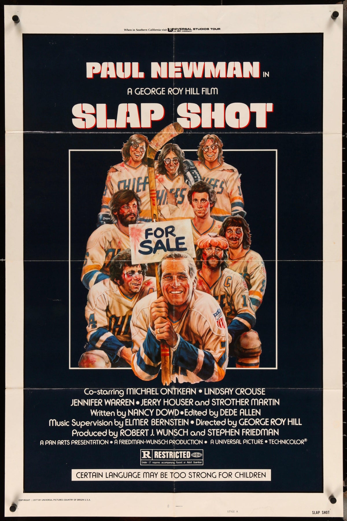 Slap Shot Original Vintage Movie Poster