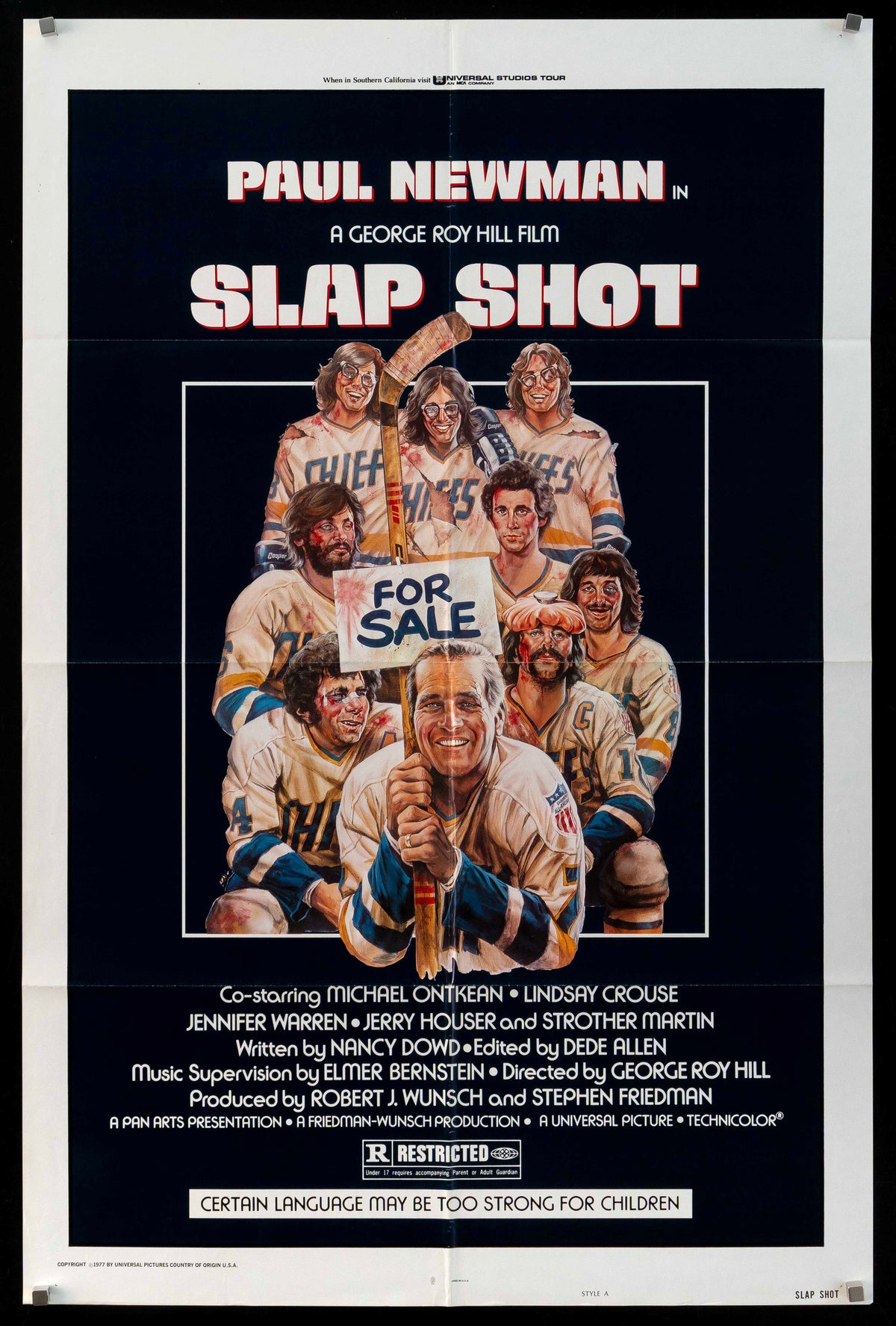 Slap Shot Original Vintage Movie Poster