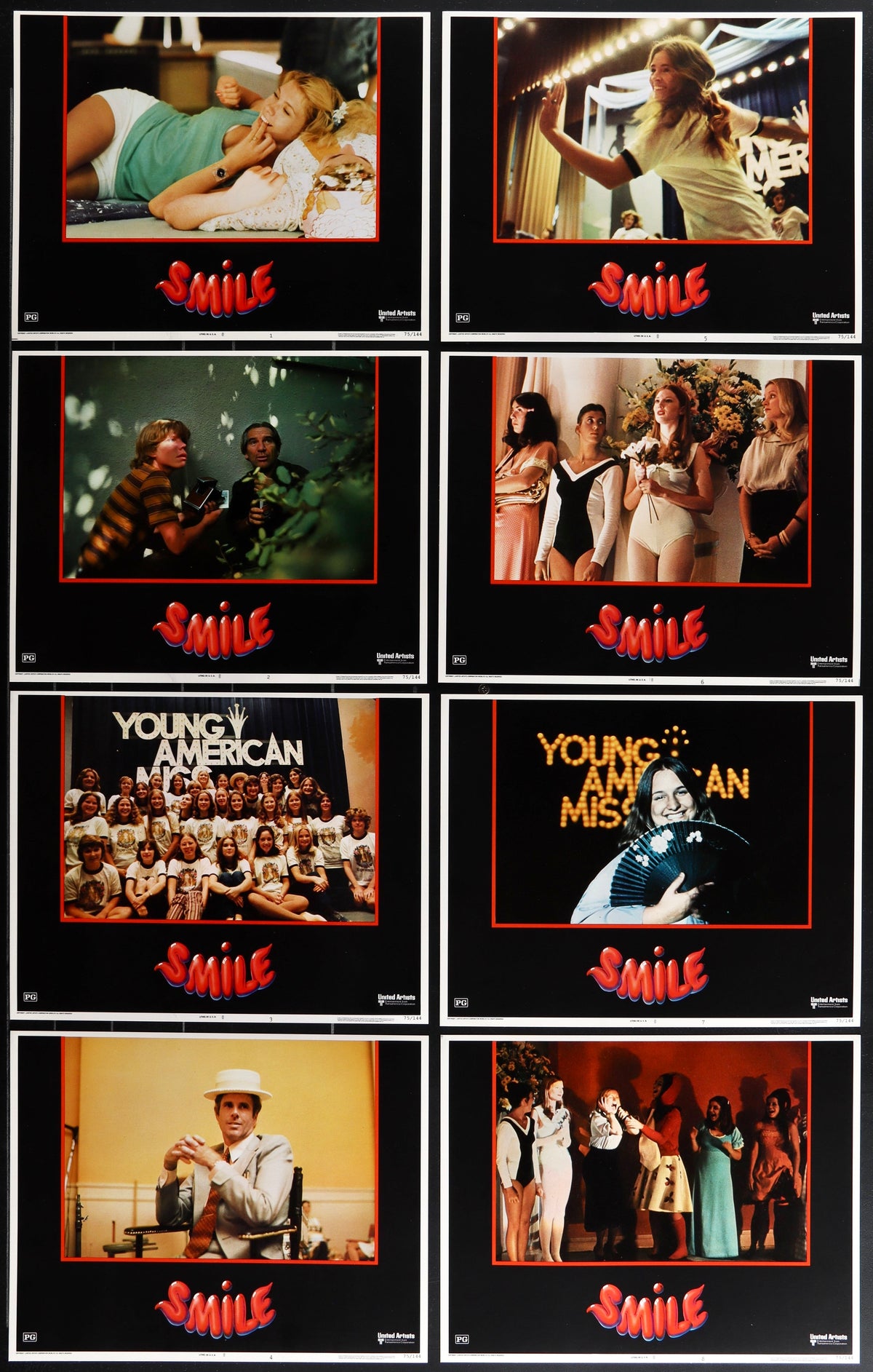 Smile Lobby Card Set (8-11x14) Original Vintage Movie Poster