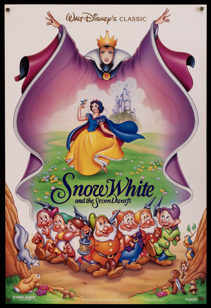 Snow White and the Seven Dwarfs Original Vintage Movie Poster