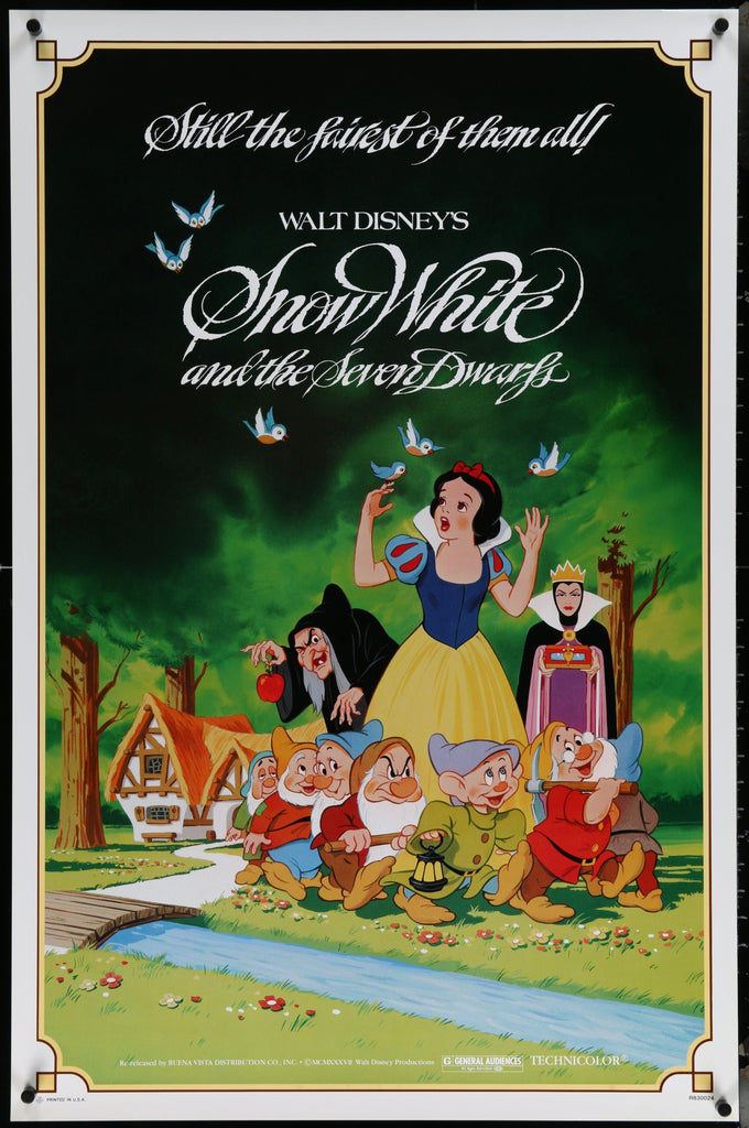 Snow White and the Seven Dwarfs Original Vintage Movie Poster