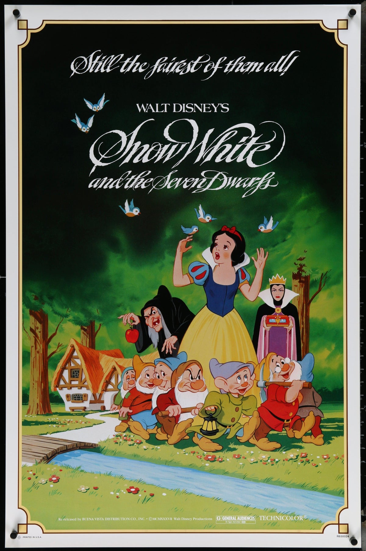 Snow White and the Seven Dwarfs Original Vintage Movie Poster