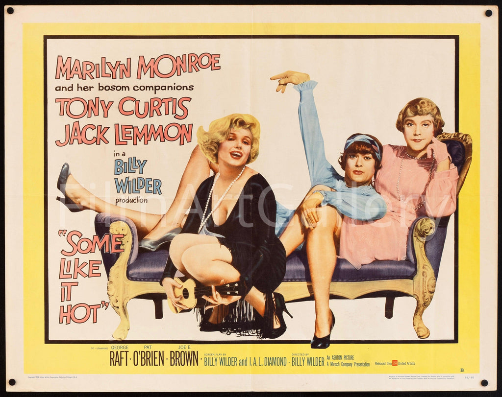 Some Like it Hot Original Vintage Movie Poster