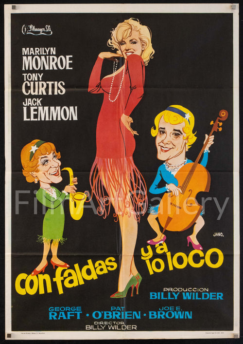Some Like it Hot Original Vintage Movie Poster