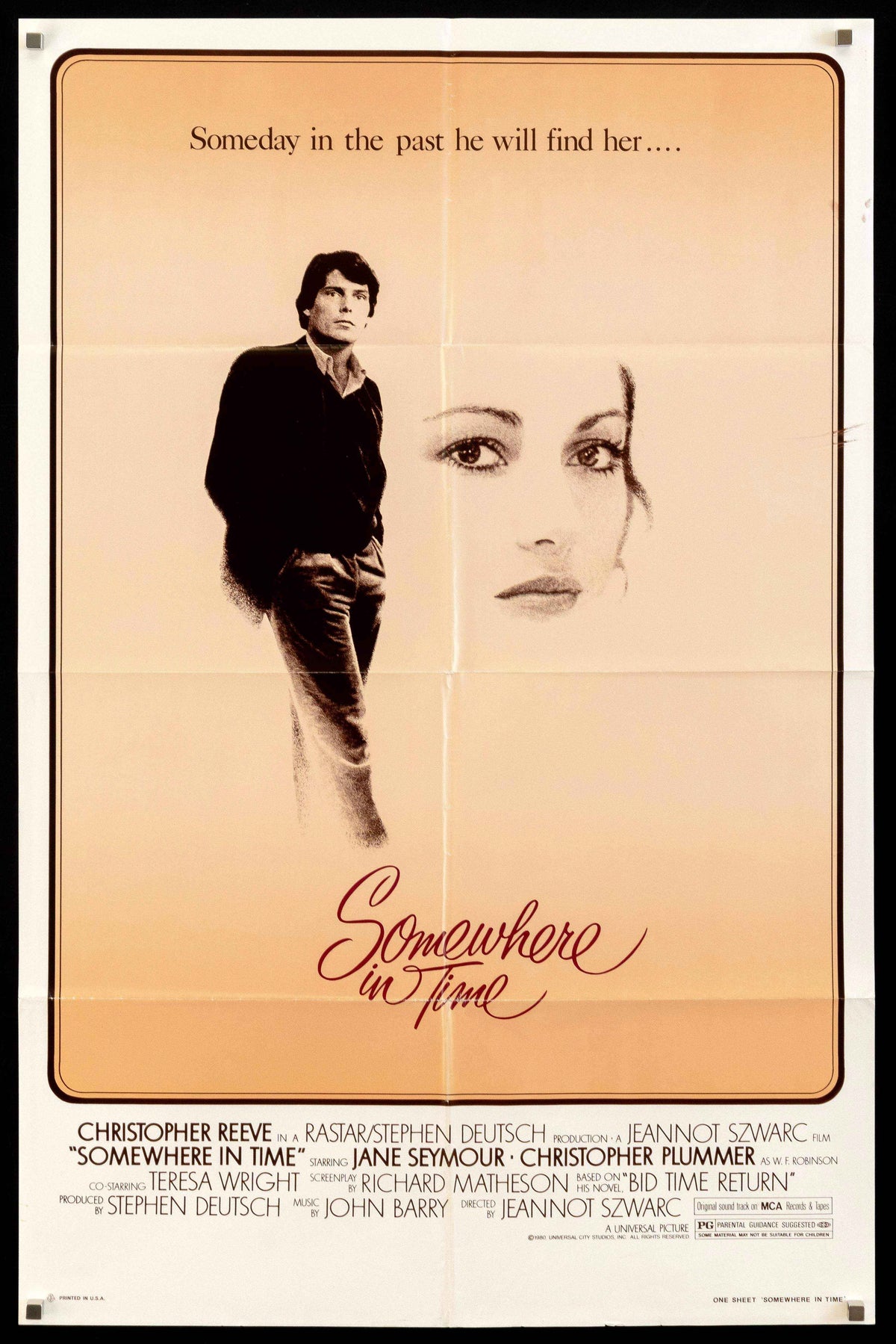 Somewhere in Time Original Vintage Movie Poster