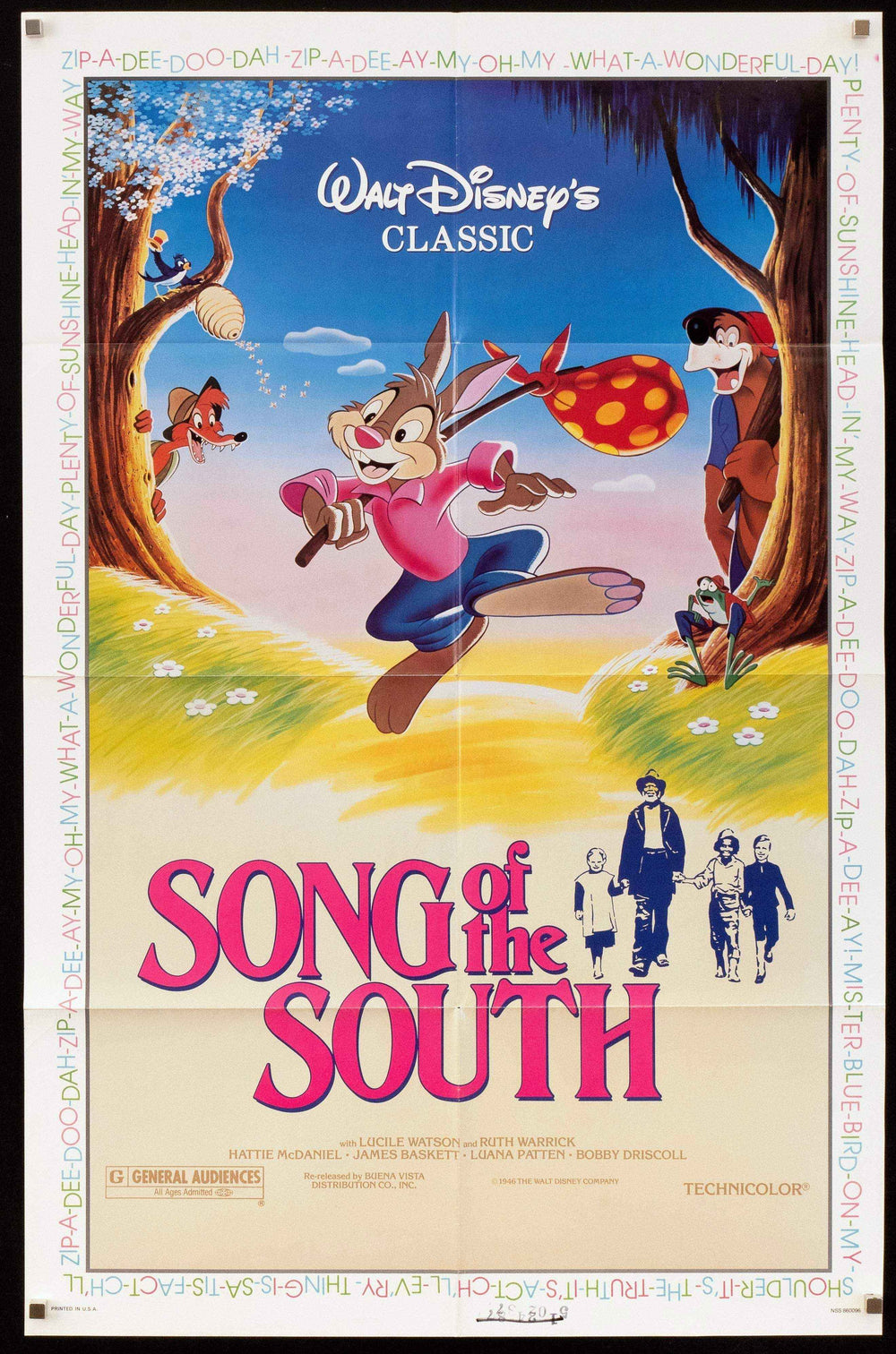 Song of the South Original Vintage Movie Poster