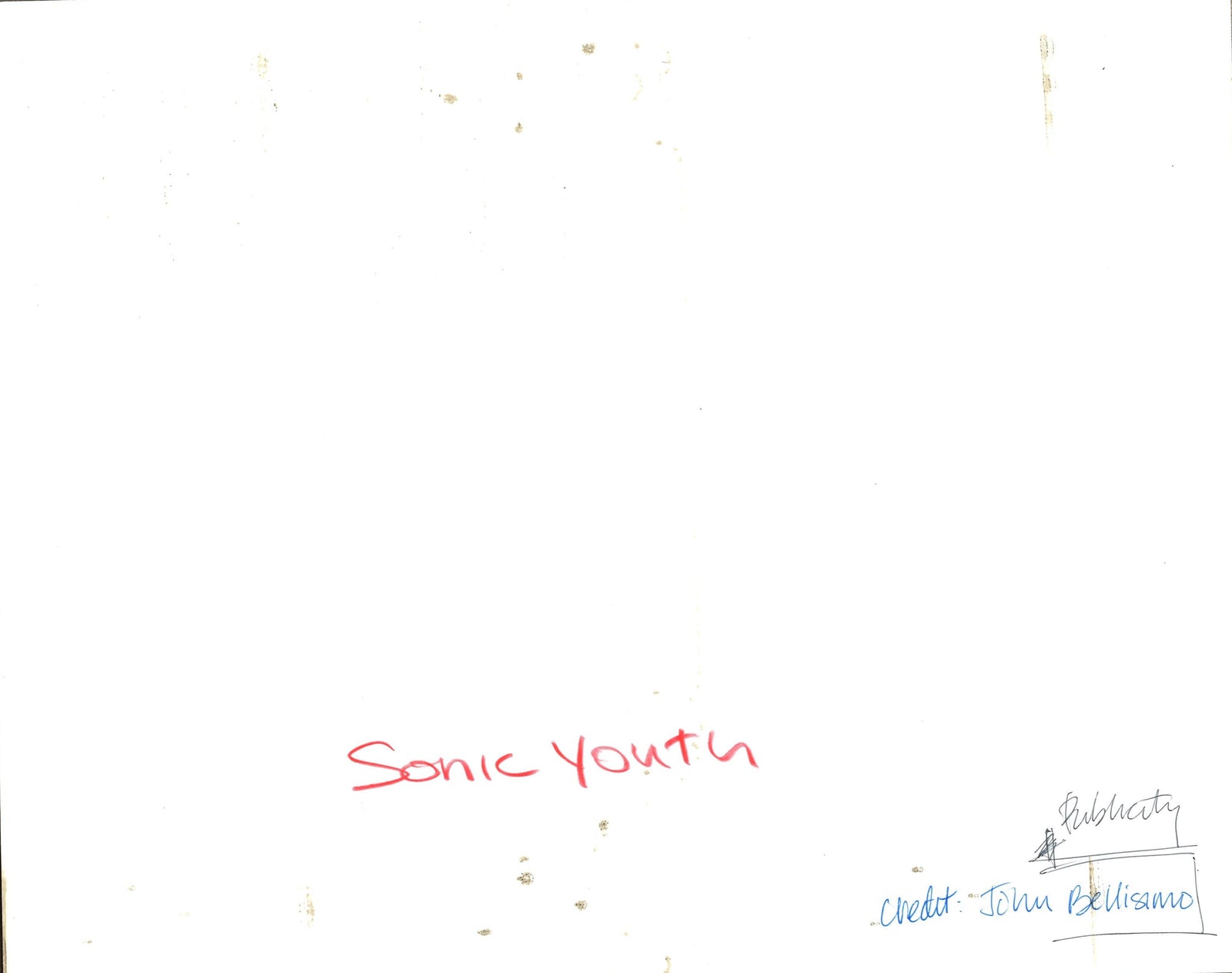 Sonic Youth Original Vintage Movie Poster