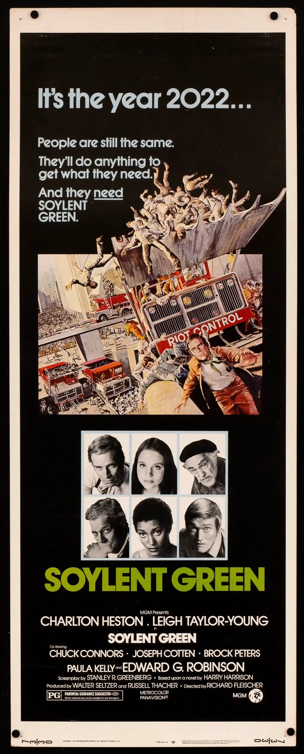 Soylent Green Original Vintage Movie Poster