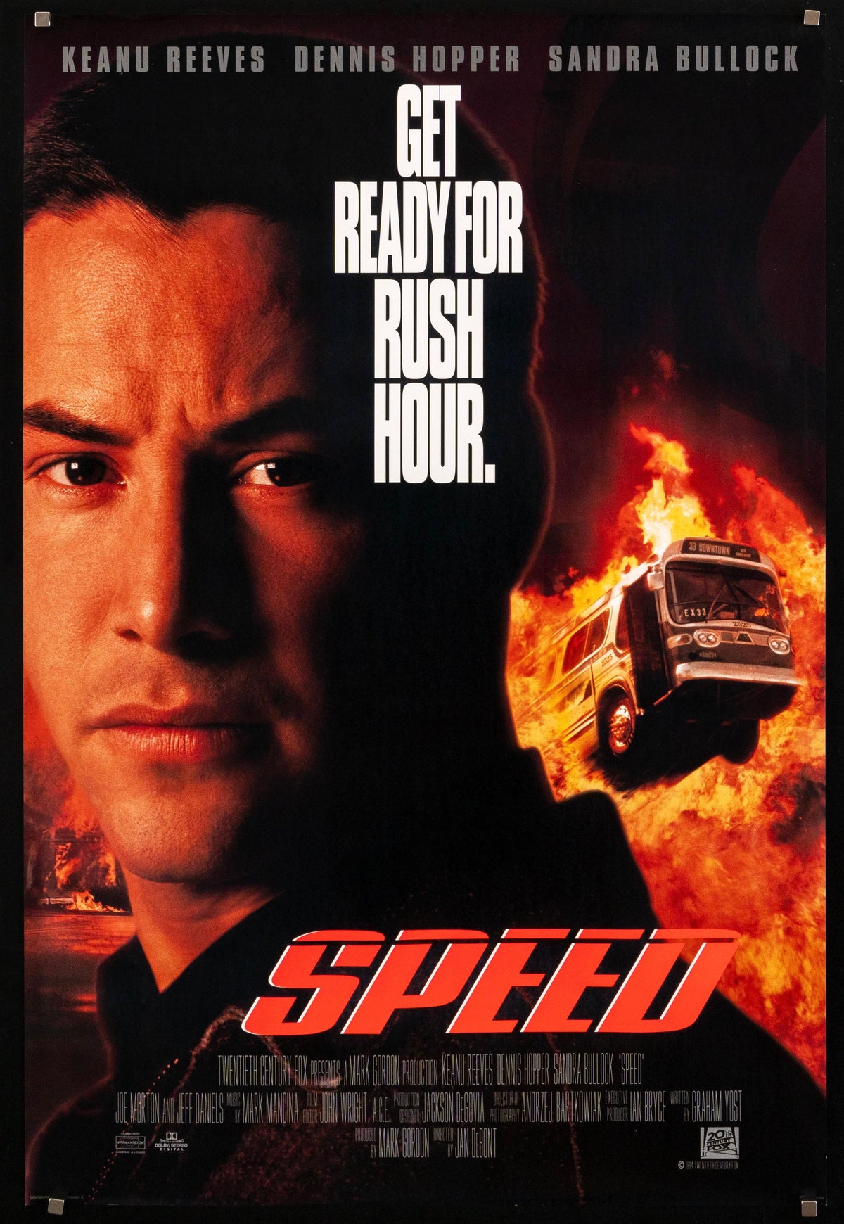 Speed Original Vintage Movie Poster