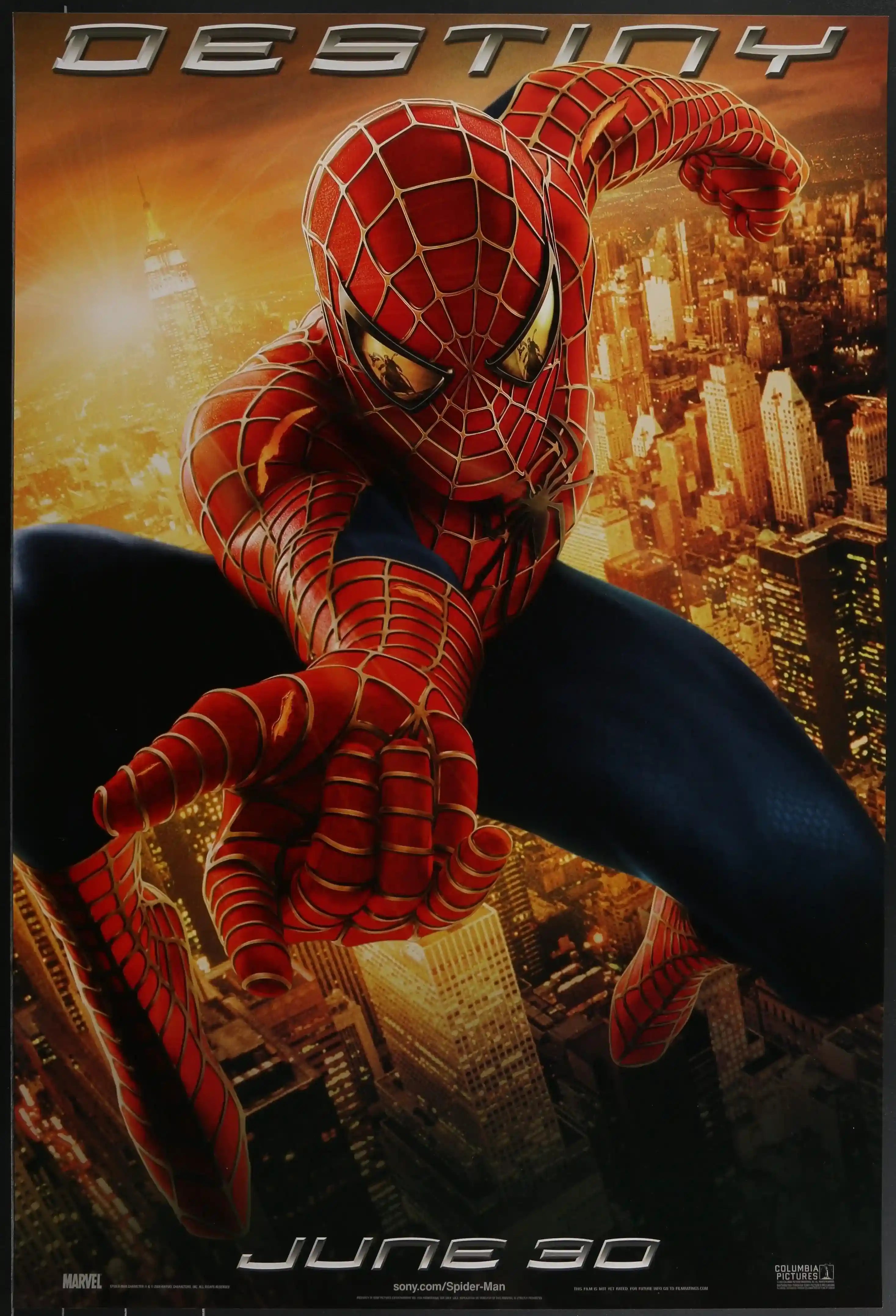 Spider Man Movie Poster 2002 1 Sheet 27x41 spider-man-movie-poster-2002-1-sheet-27x41