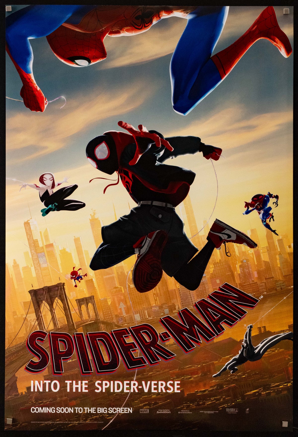 Spider-Man: Into the Spider-Verse Original Vintage Movie Poster