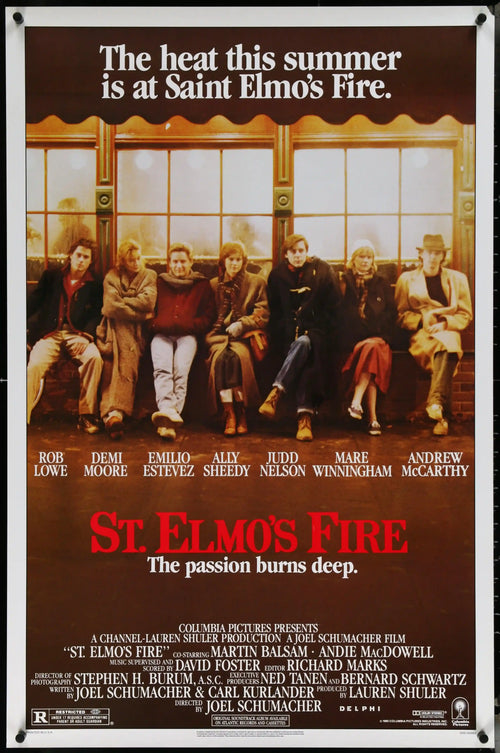 St. Elmo's Fire Original Vintage Movie Poster