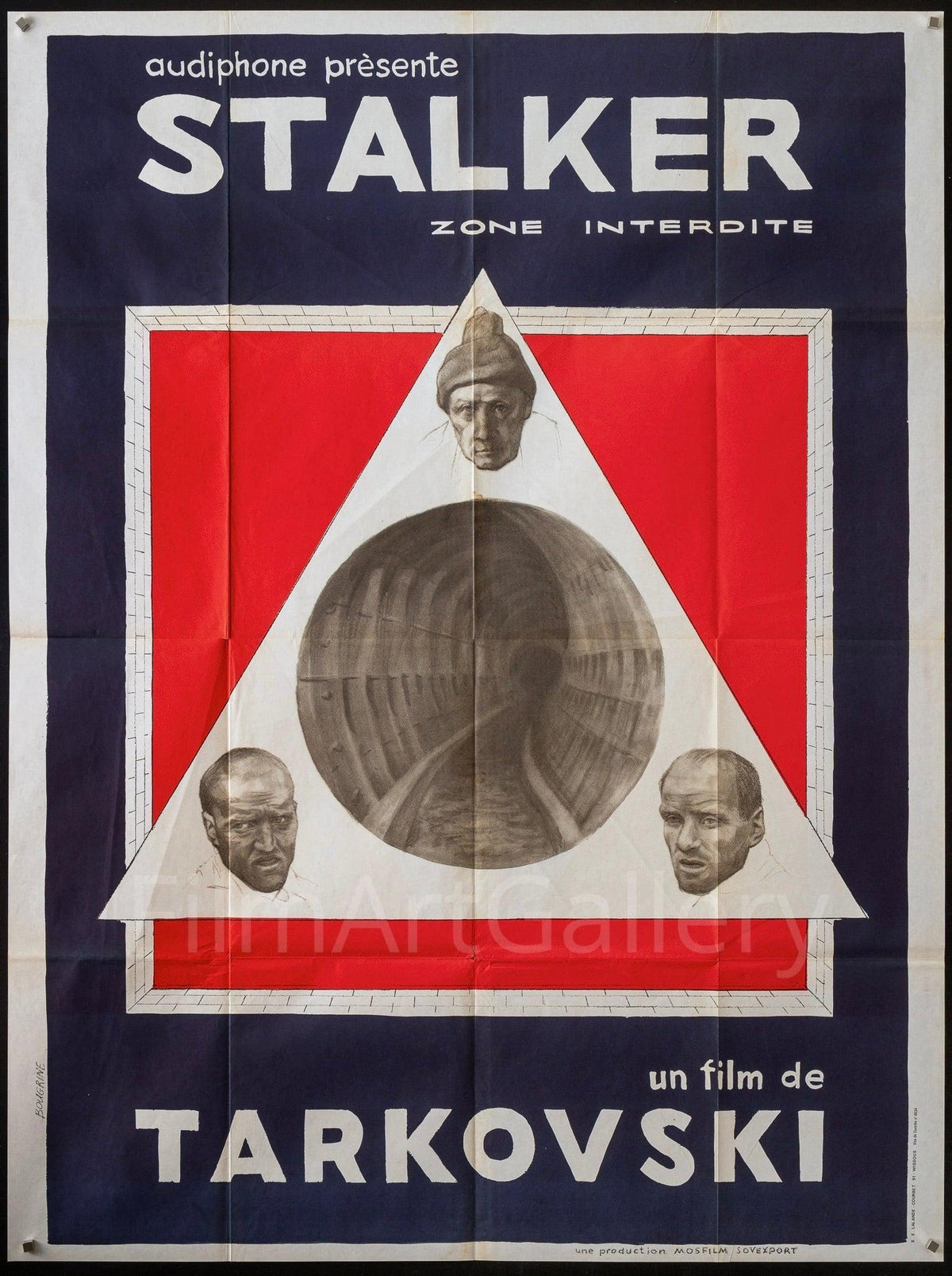 Stalker French 1 panel (47x63) Original Vintage Movie Poster