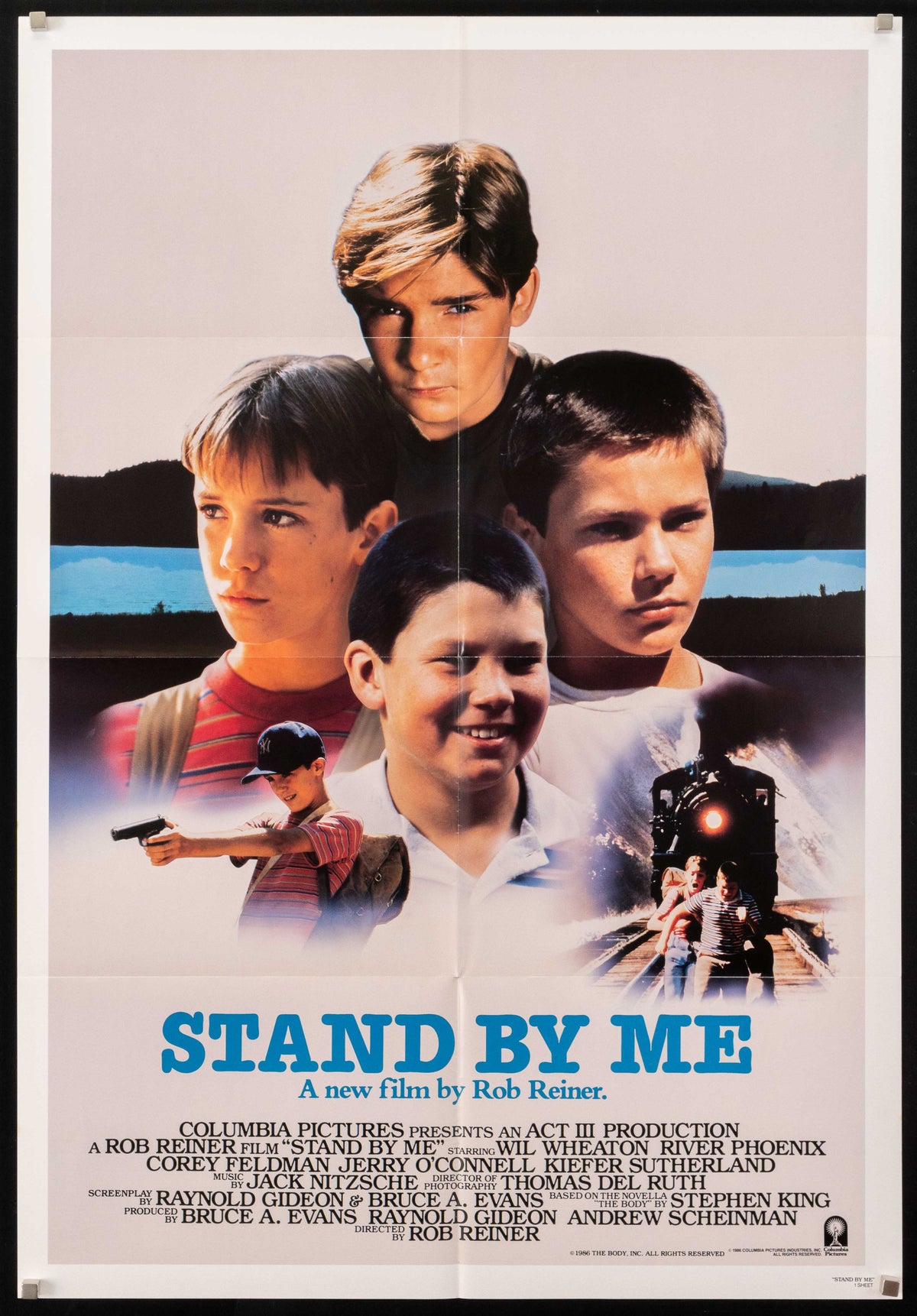 Stand By Me 1 Sheet (27x41) Original Vintage Movie Poster