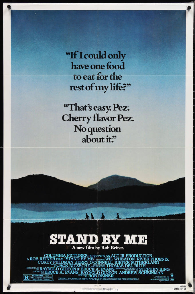 Stand By Me Movie Poster 1986 Sheet (27x41)