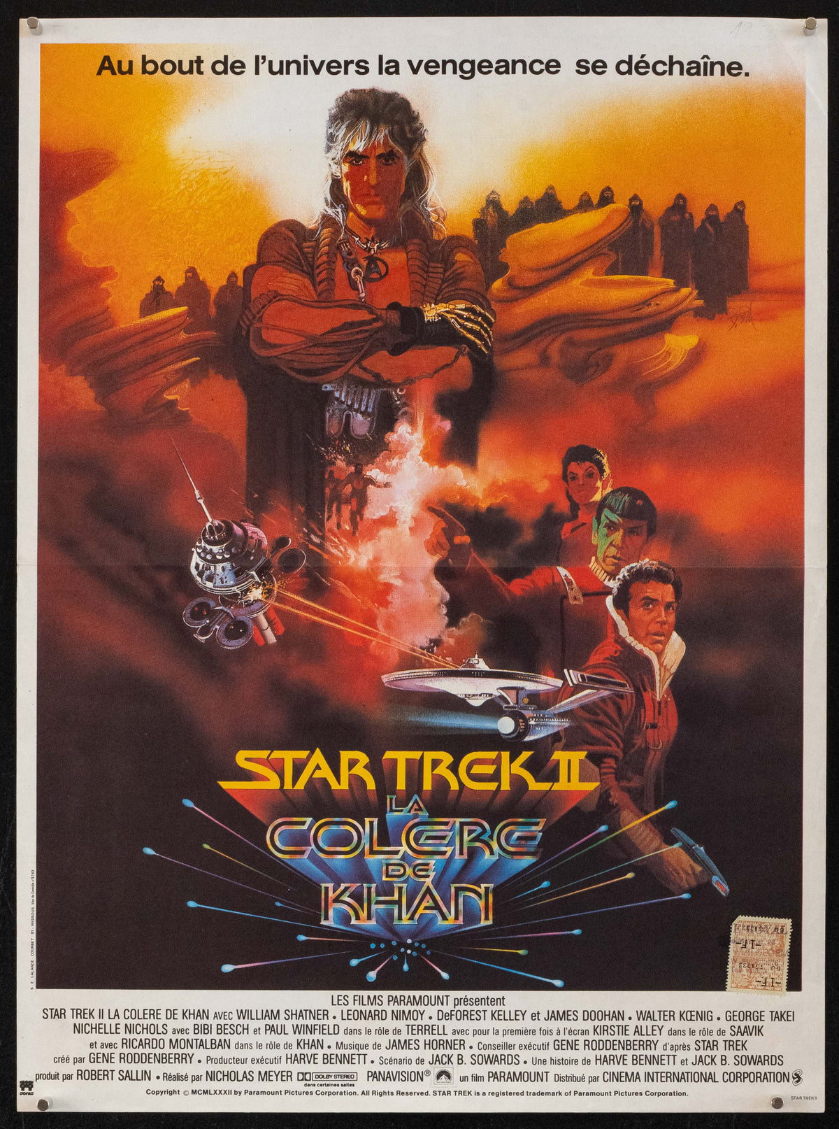 Star Trek 2 II: The Wrath of Khan Original Vintage Movie Poster