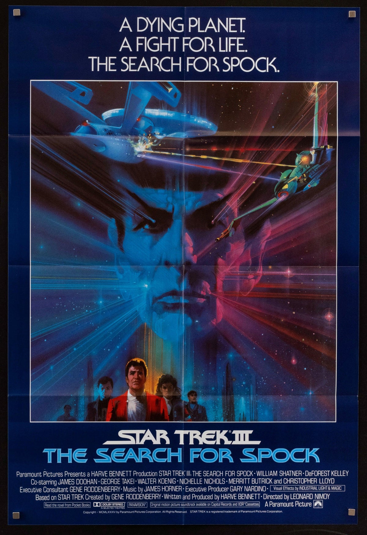 Star Trek III 3: The Search for Spock Original Vintage Movie Poster