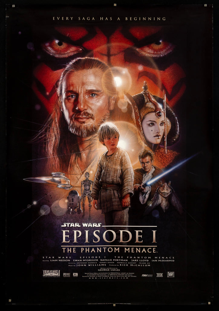 Star Wars Episode 1 The Phantom Menace Original Vintage Movie Poster