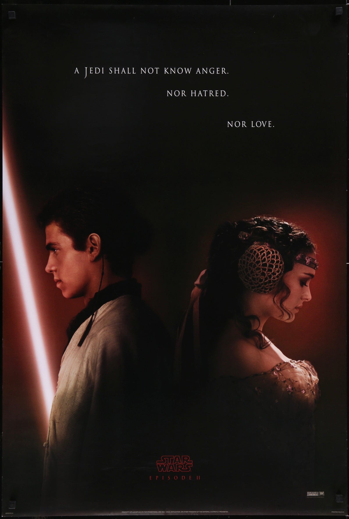 Star Wars Episode II 2 Attack of the Clones 1 Sheet (27x41) Original Vintage Movie Poster