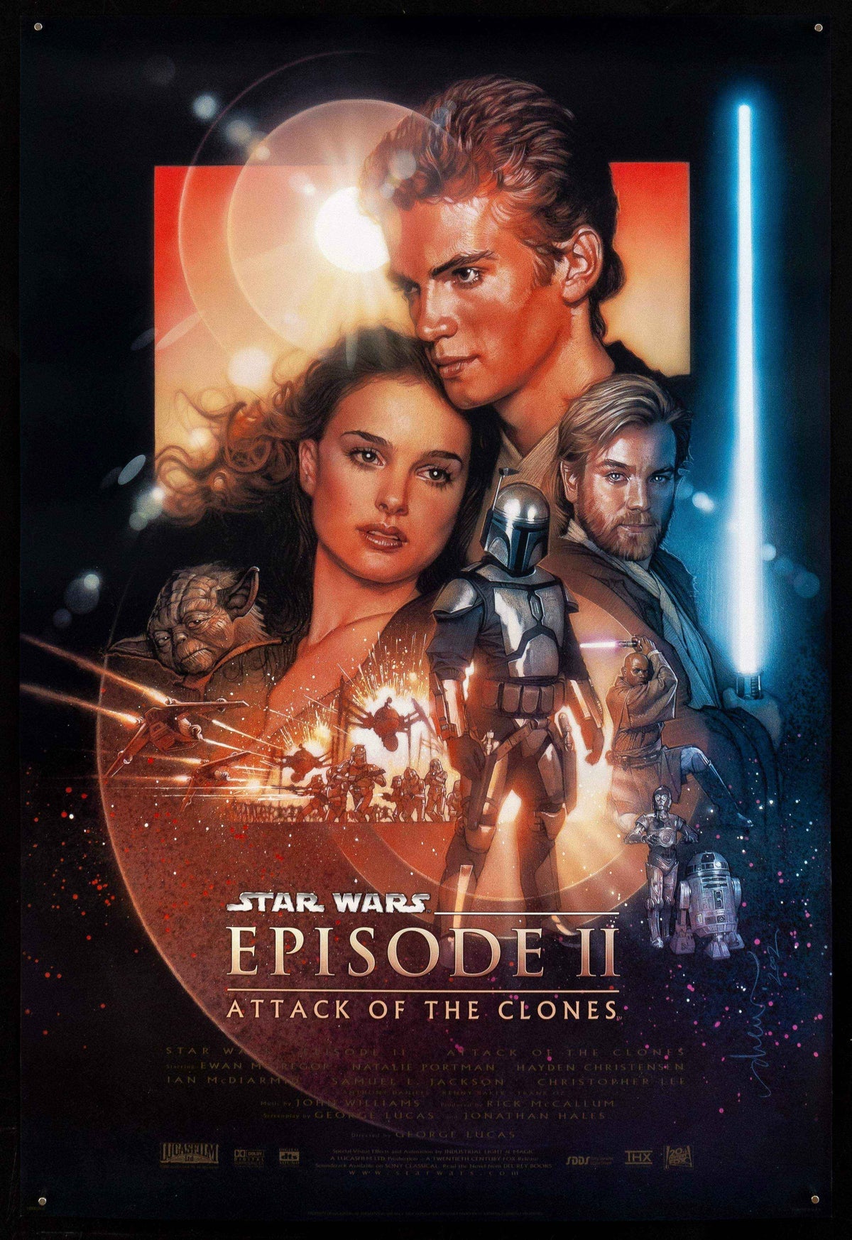 Star Wars Episode II 2 Attack of the Clones Original Vintage Movie Poster