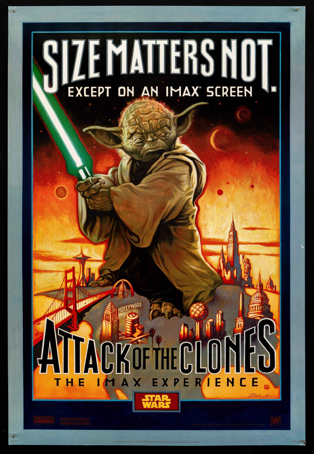 Star Wars Episode II 2 Attack of the Clones Original Vintage Movie Poster
