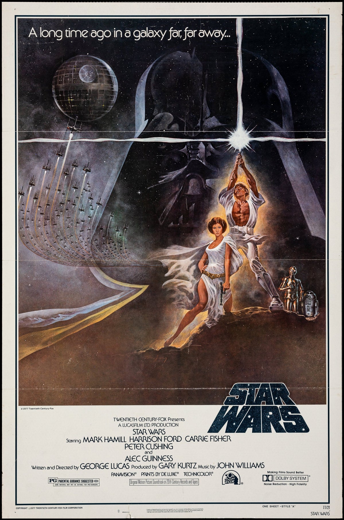 Star Wars 1 Sheet (27x41) Original Vintage Movie Poster