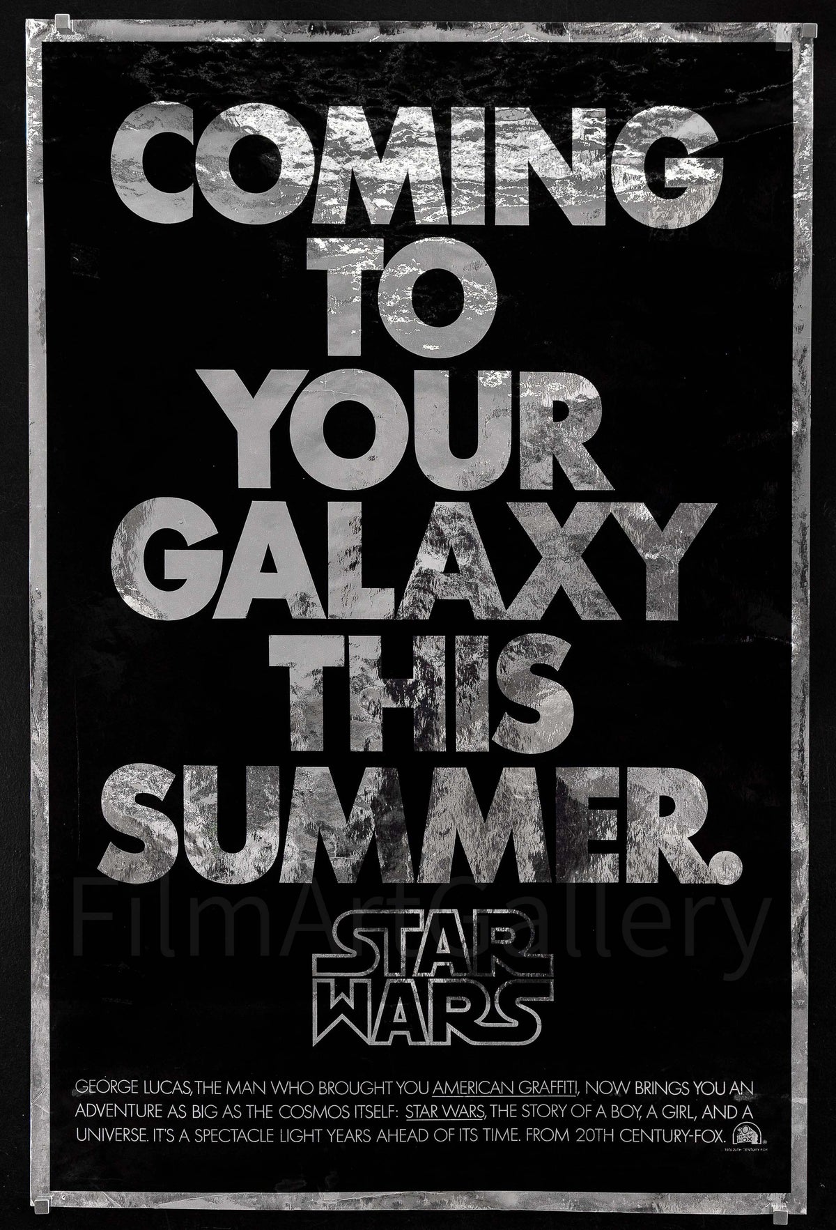 Star Wars Original Vintage Movie Poster