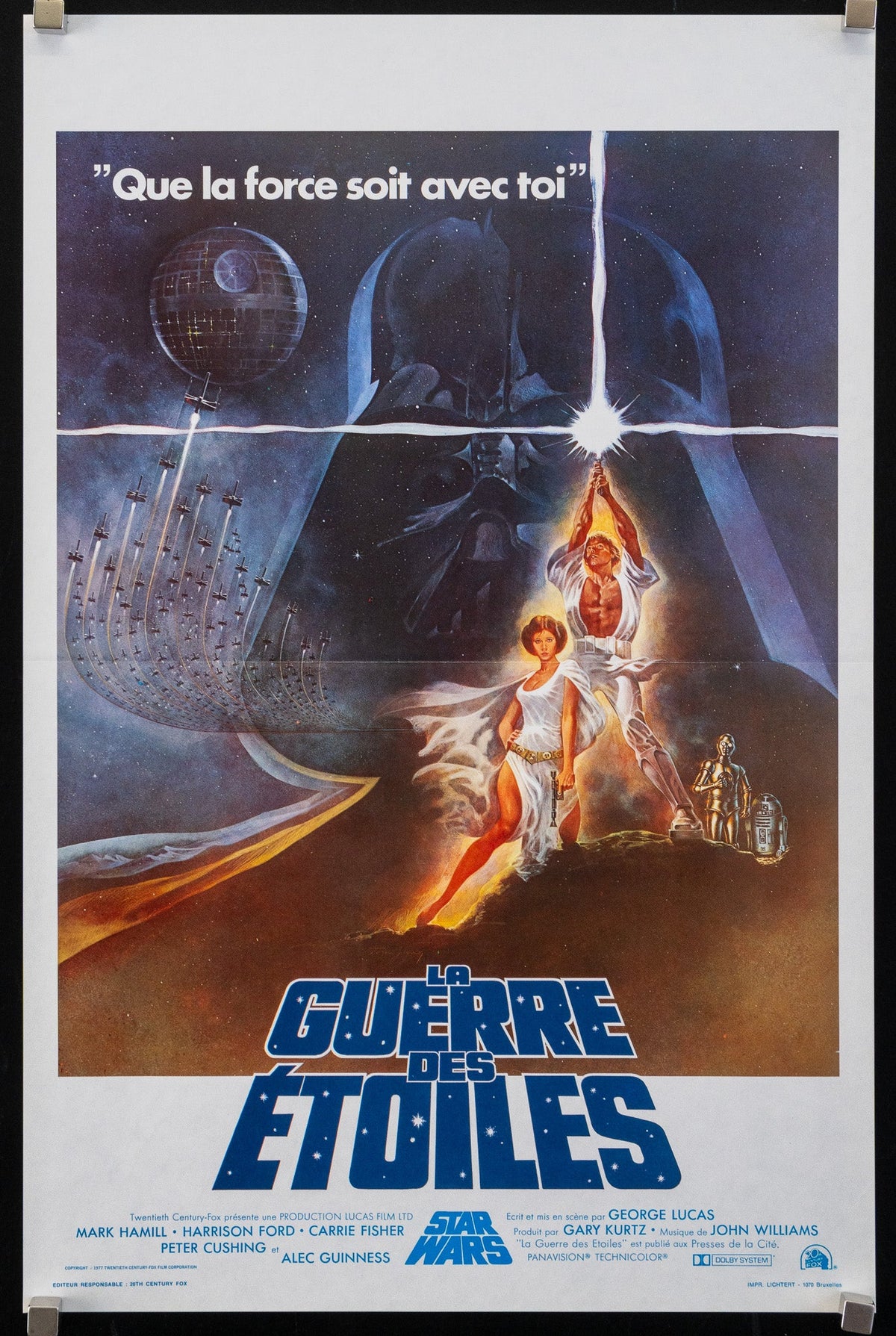 Star Wars Belgian (14x22) Original Vintage Movie Poster