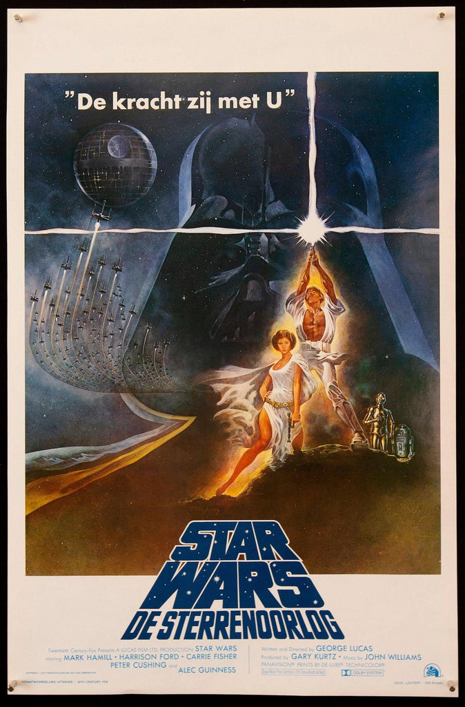 Star Wars Belgian (14x22) Original Vintage Movie Poster