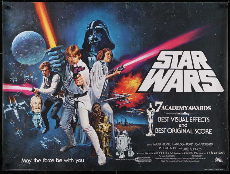 Star Wars British Quad (30x40) Original Vintage Movie Poster