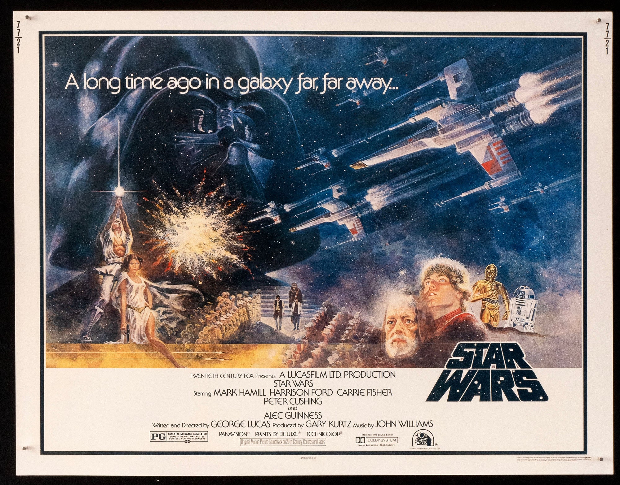 Star Wars Half Sheet (22x28) Original Vintage Movie Poster