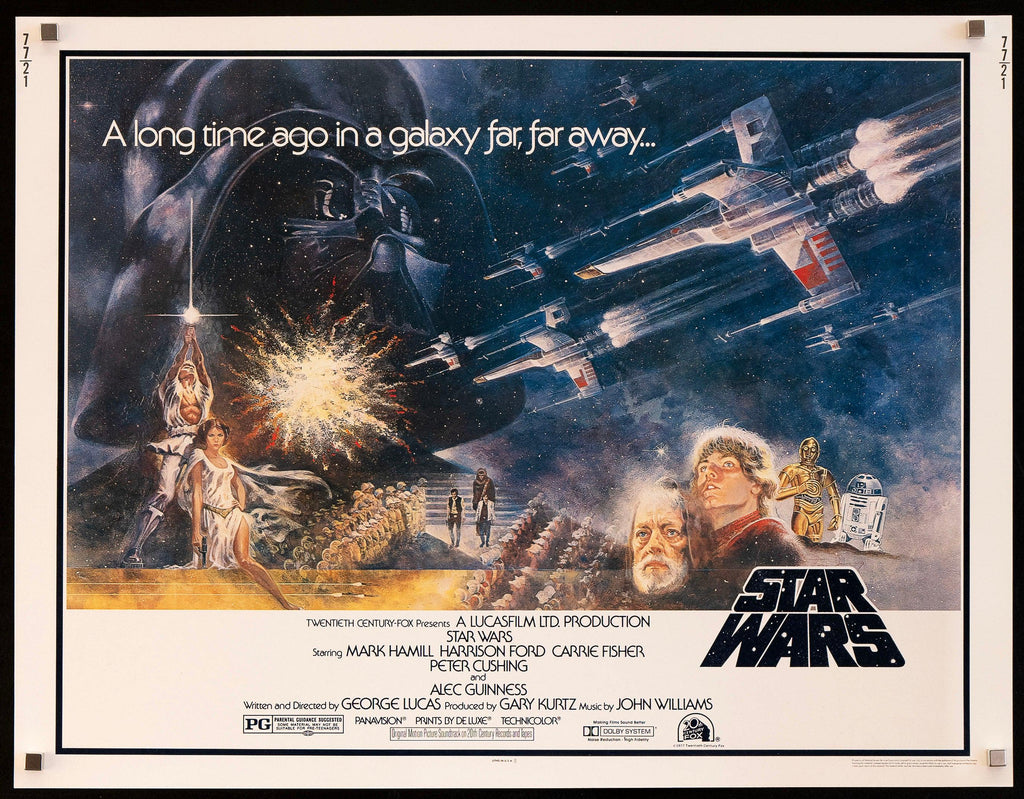 Star Wars Half Sheet (22x28) Original Vintage Movie Poster