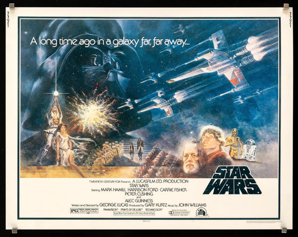 STAR WARS スター・ウォーズ 1977年版 Star Wars Movie Poster 1977 Half Sheet (22x28)