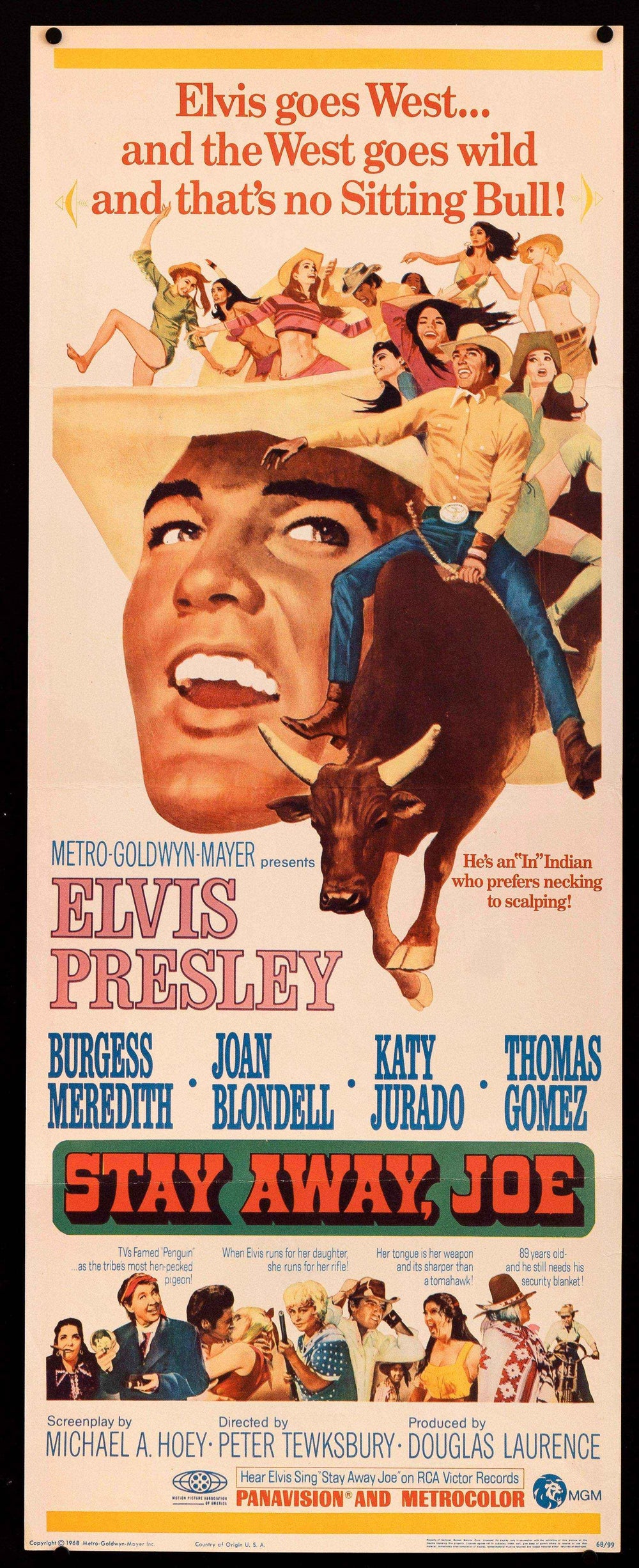 Stay Away, Joe Original Vintage Movie Poster