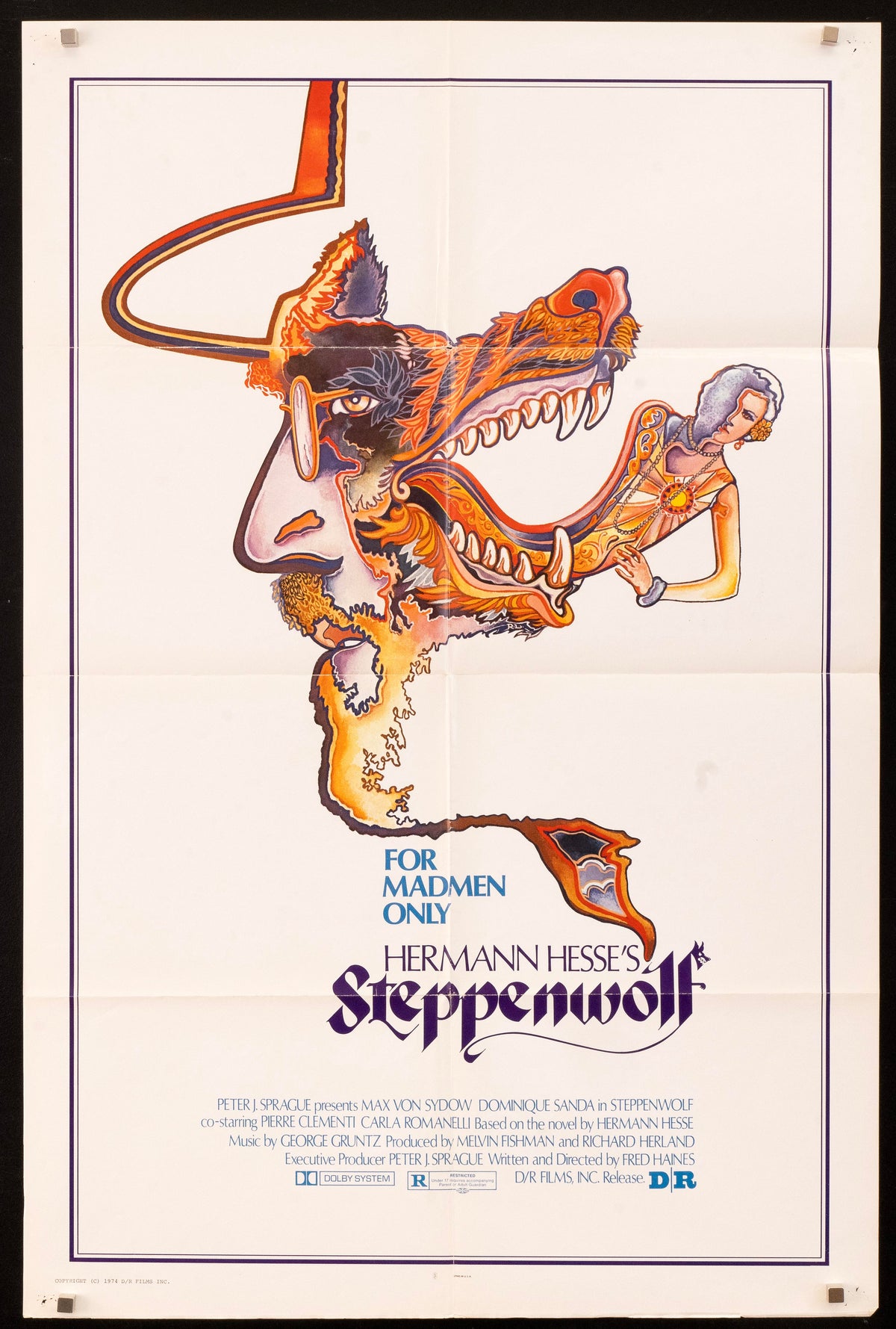 Steppenwolf 1 Sheet (27x41) Original Vintage Movie Poster