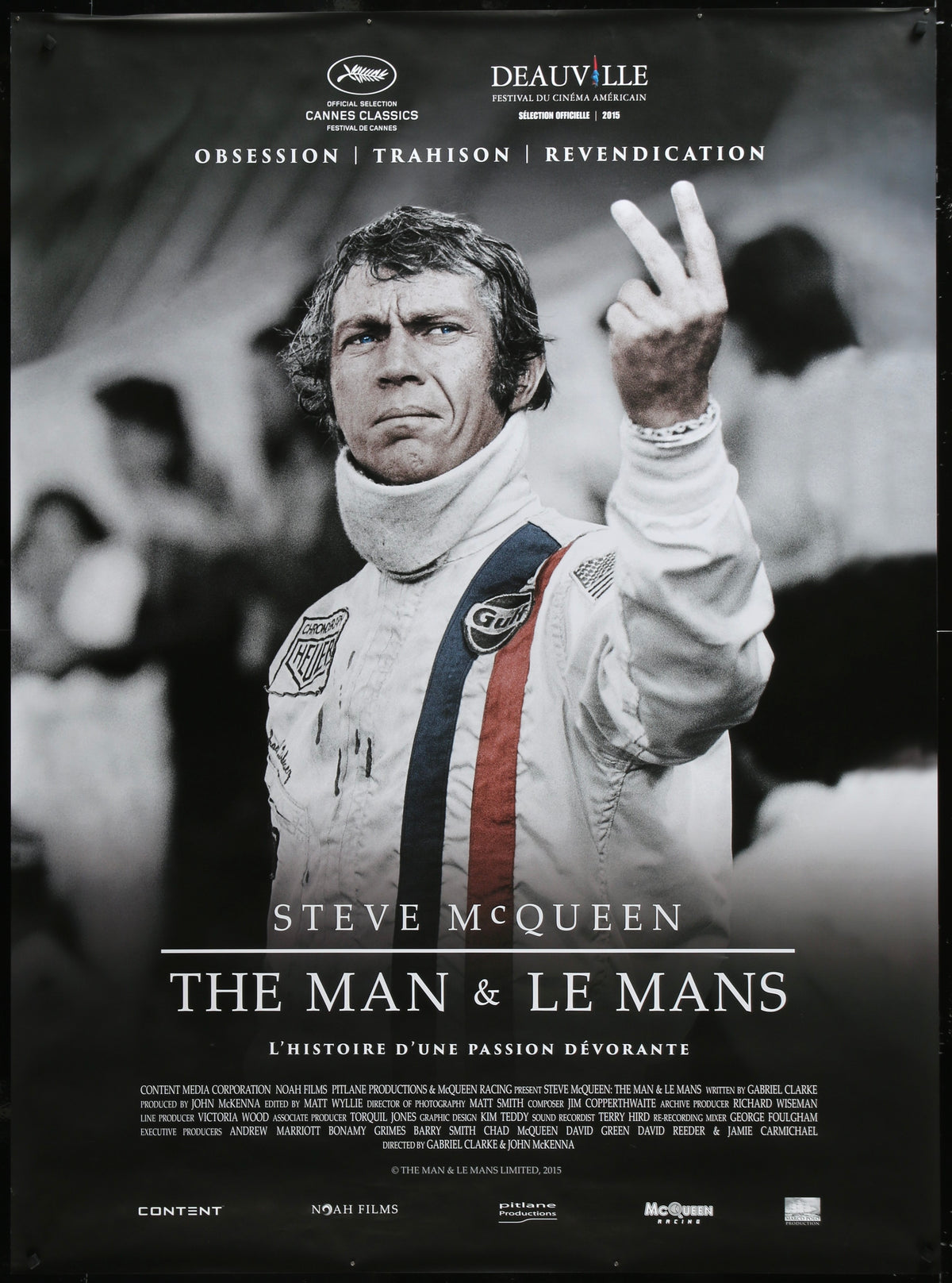 Steve McQueen The Man and Le Mans Original Vintage Movie Poster